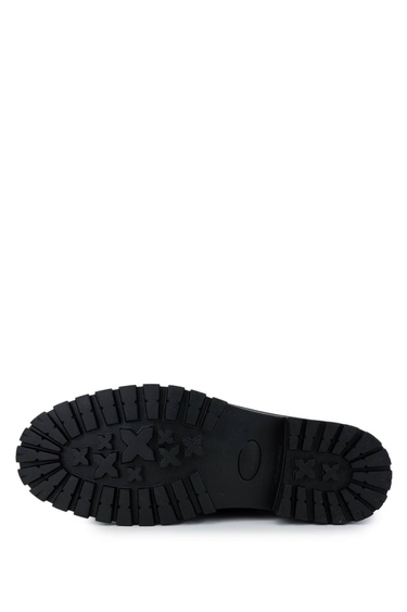  Tamer Tanca Erkek Hakiki Deri Siyah Deri Casual Bot