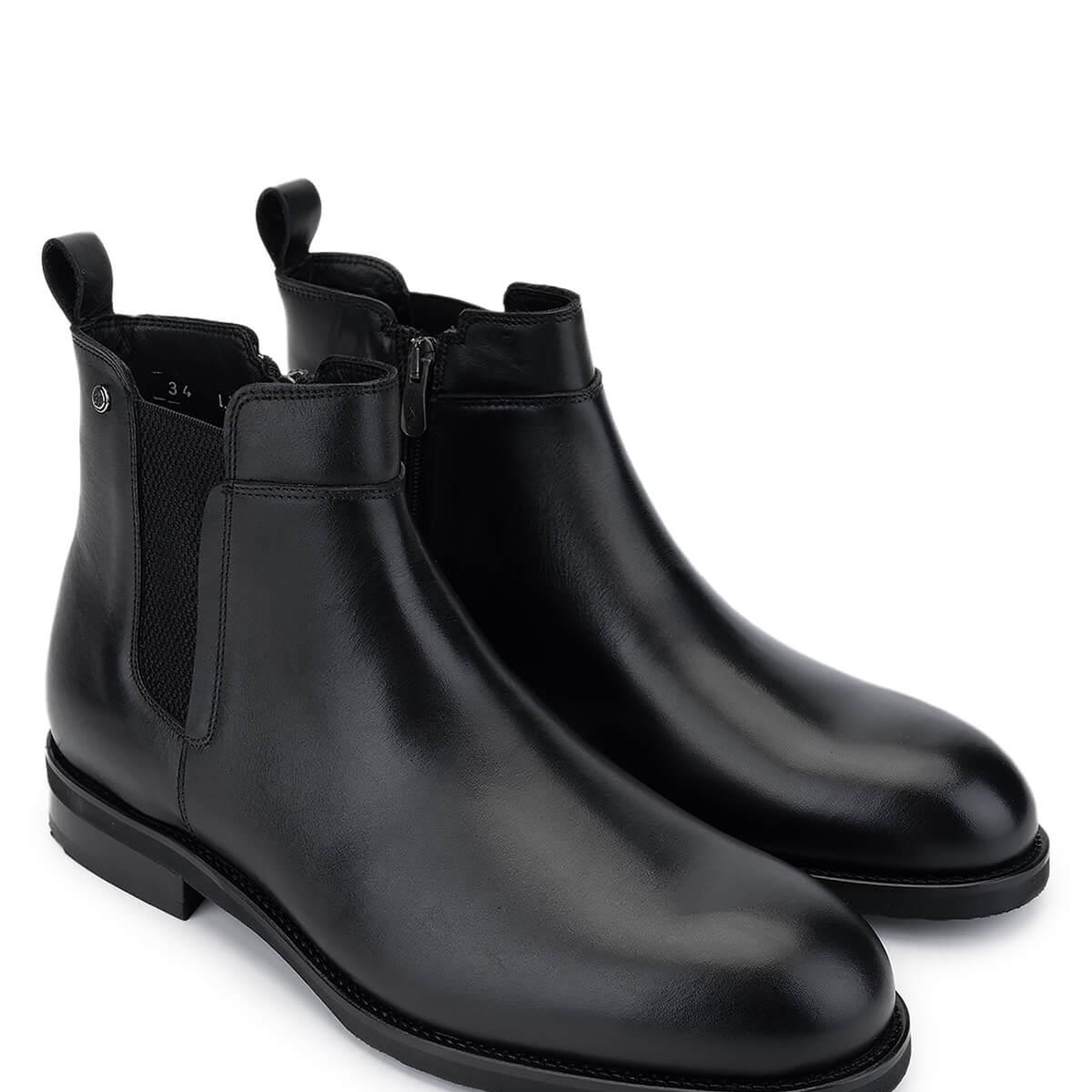 Tamer Tanca Erkek Hakiki Deri Siyah Casual Bot