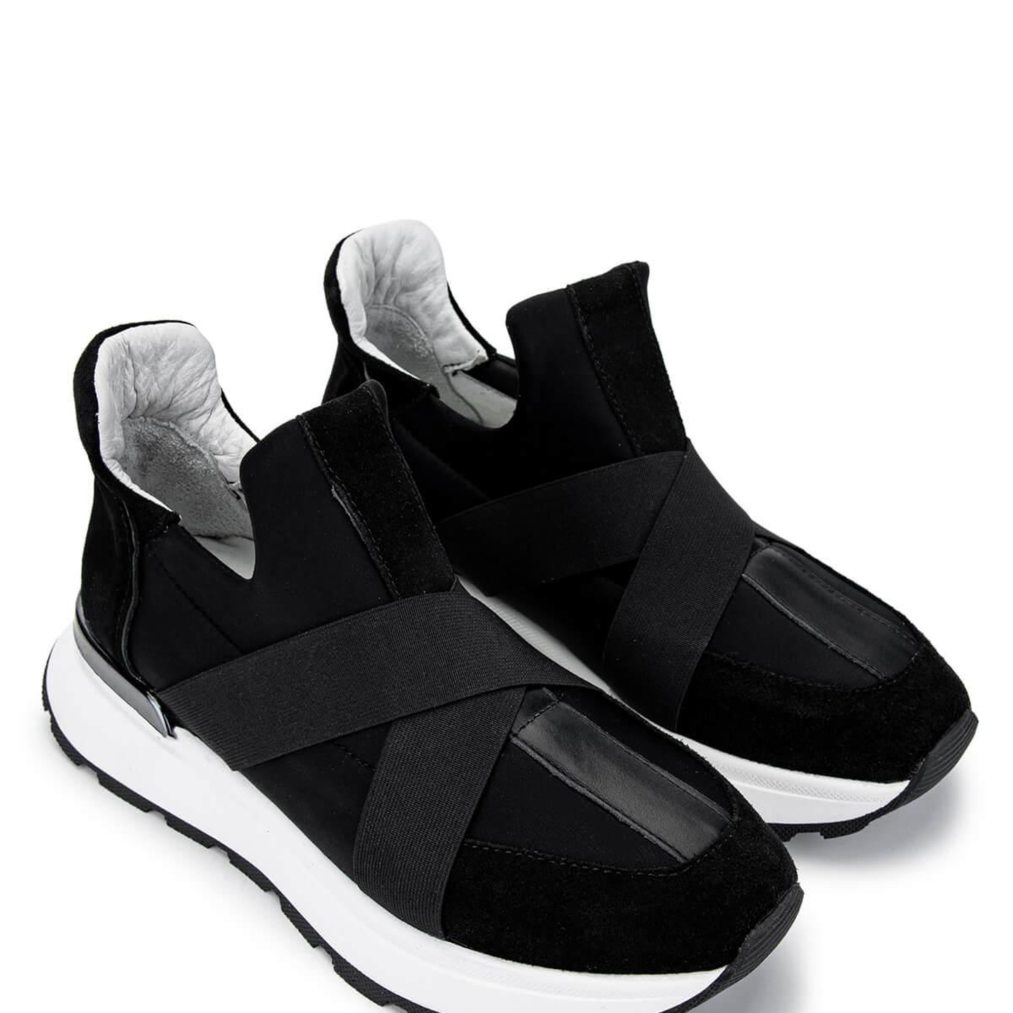 Tamer Tanca Kadın Deri/Tekstil Siyah Sneakers & Spor Ayakkabı