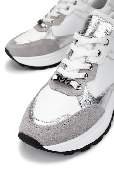  Tamer Tanca Kadın Hakiki Deri Gri Süet Sneakers & Spor Ayakkabı