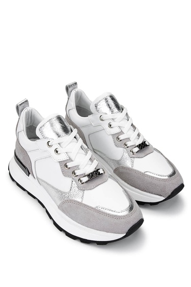  Tamer Tanca Kadın Hakiki Deri Gri Süet Sneakers & Spor Ayakkabı
