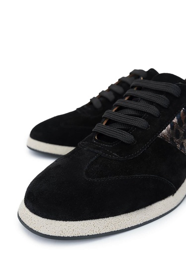  Tamer Tanca Kadın Hakiki Deri Siyah Sneakers & Spor Ayakkabı