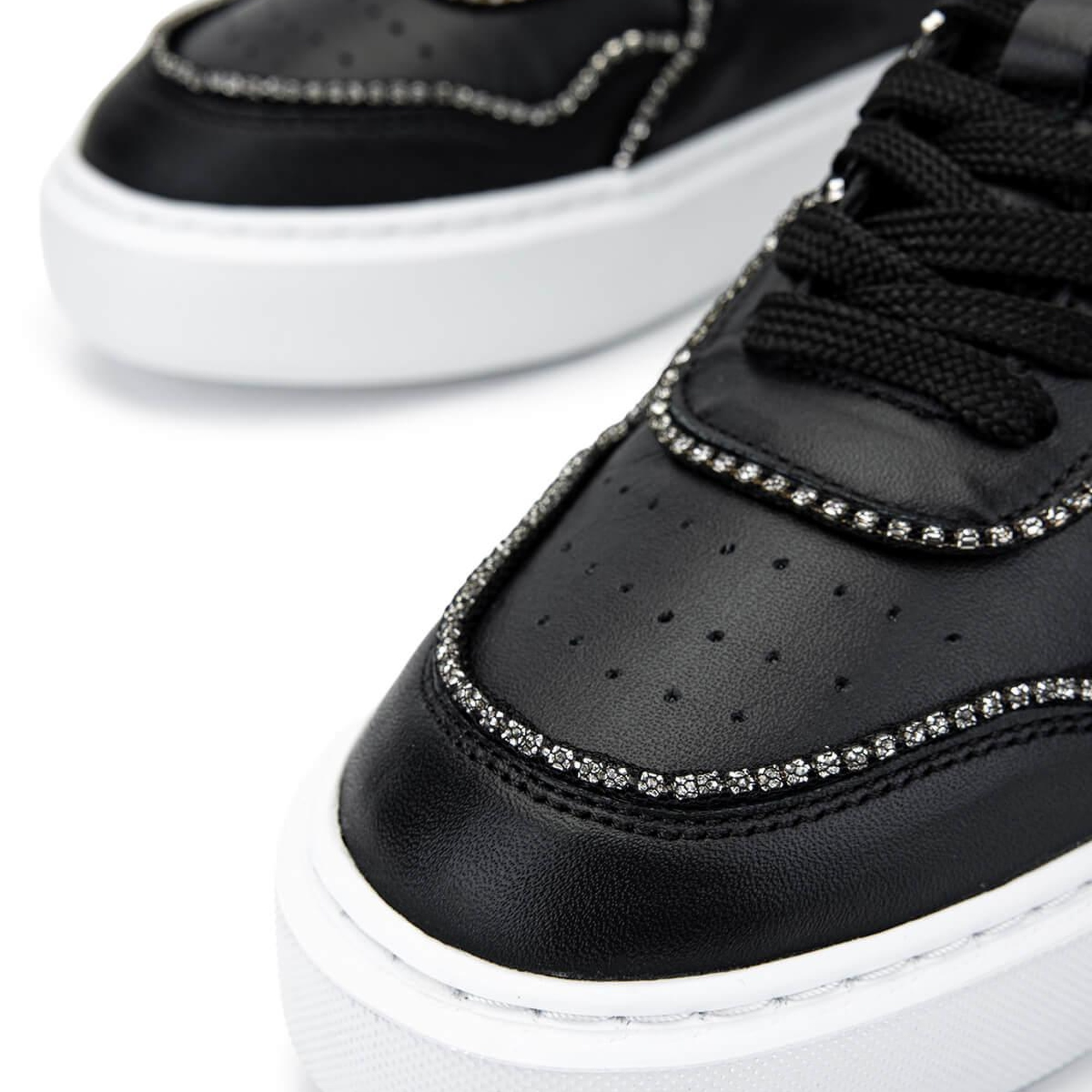 Tamer Tanca Kadın Hakiki Deri Siyah Deri Sneakers & Spor Ayakkabı