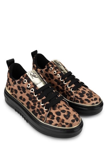  Tamer Tanca Kadın Vegan Leopar Sneakers & Spor Ayakkabı
