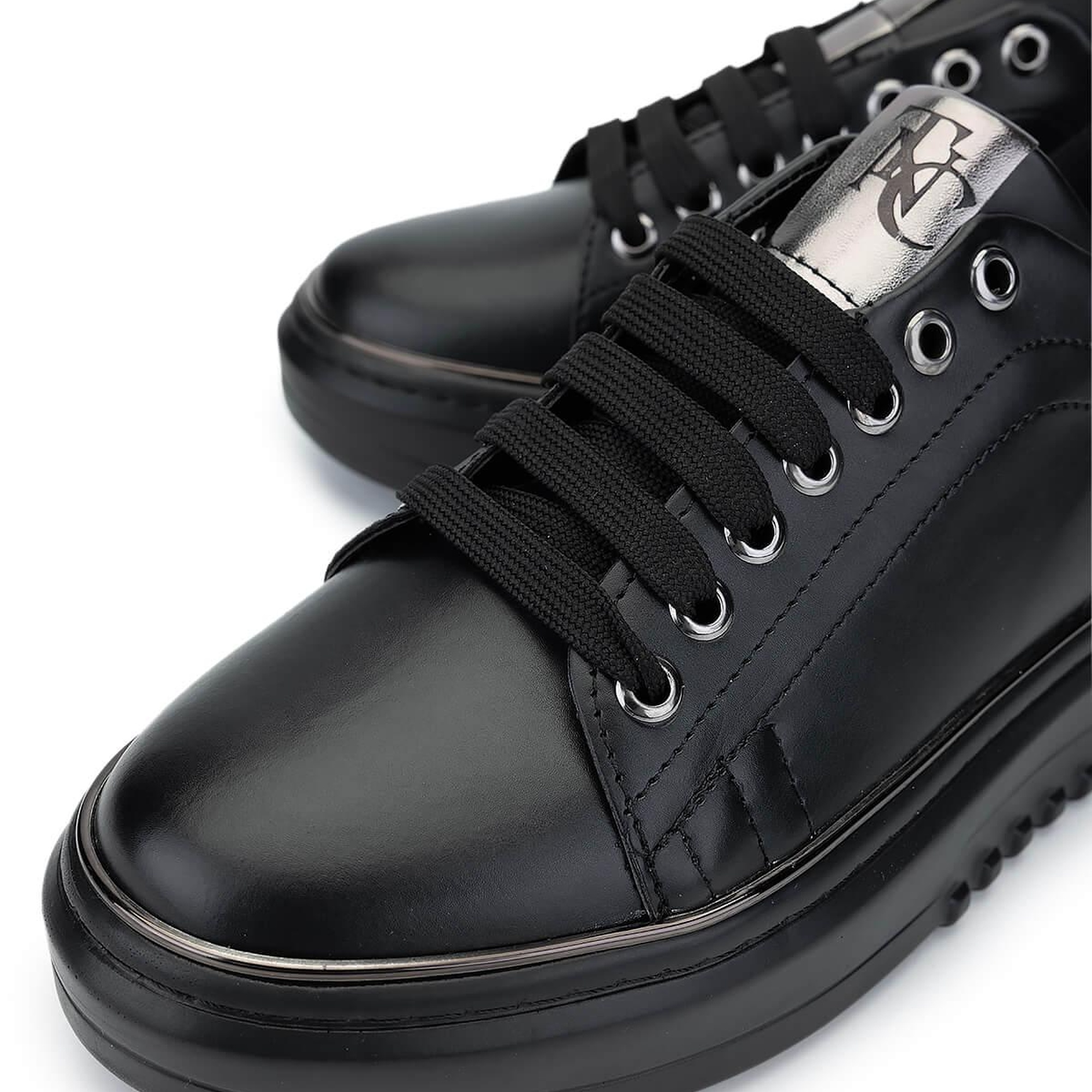 Tamer Tanca Kadın Vegan Siyah Sneakers & Spor Ayakkabı