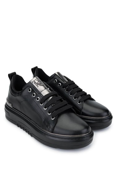  Tamer Tanca Kadın Vegan Siyah Sneakers & Spor Ayakkabı