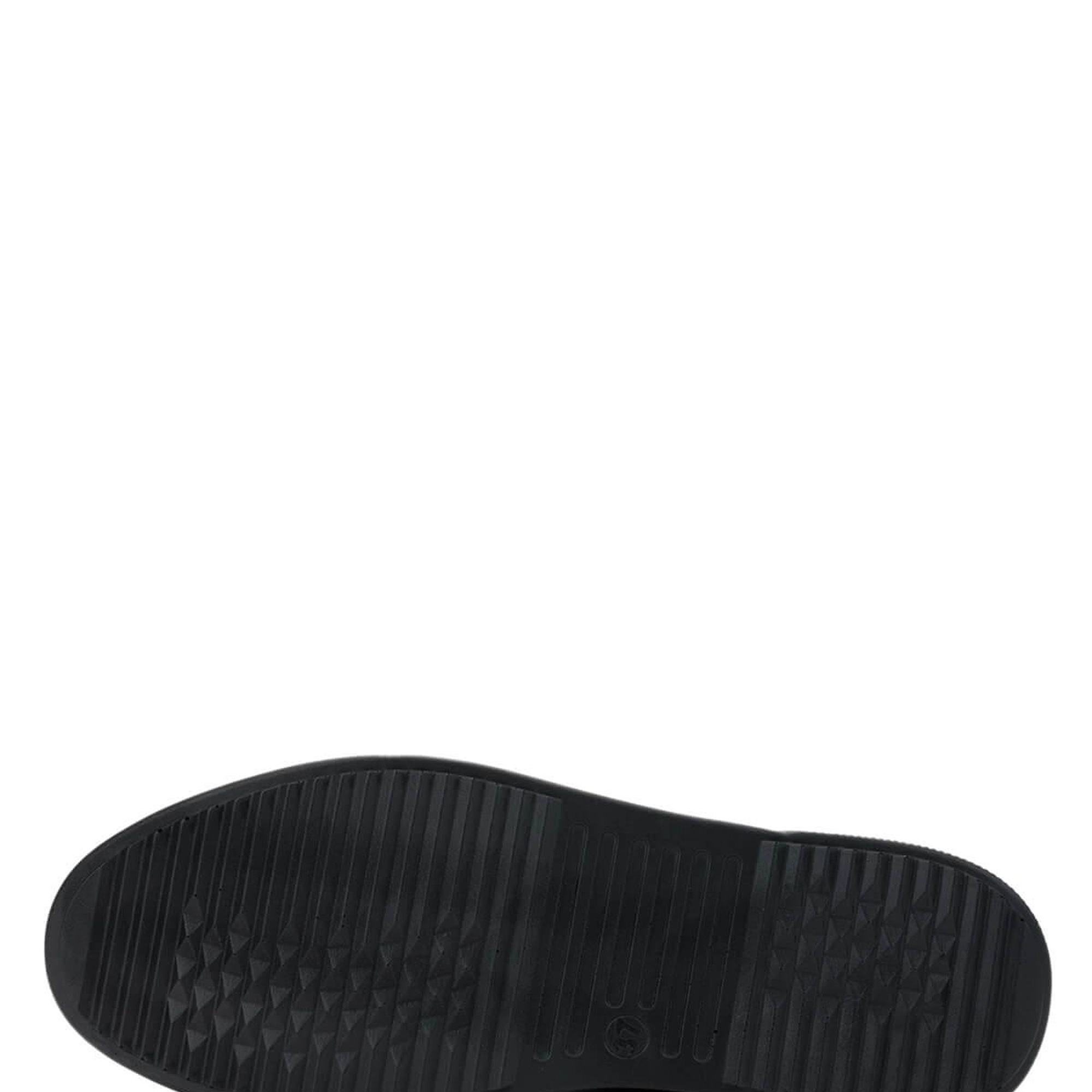 Tamer Tanca Kadın Hakiki Deri Siyah Rugan Casual Ayakkabı