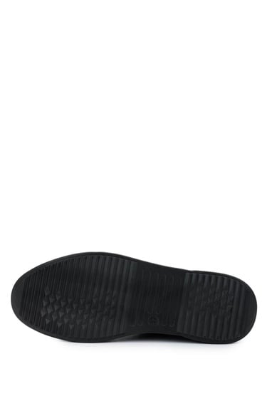  Tamer Tanca Kadın Hakiki Deri Siyah Rugan Casual Ayakkabı