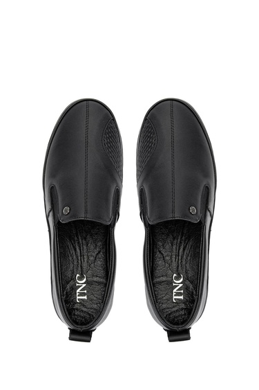  Tamer Tanca Kadın Hakiki Deri Siyah Deri Casual Ayakkabı