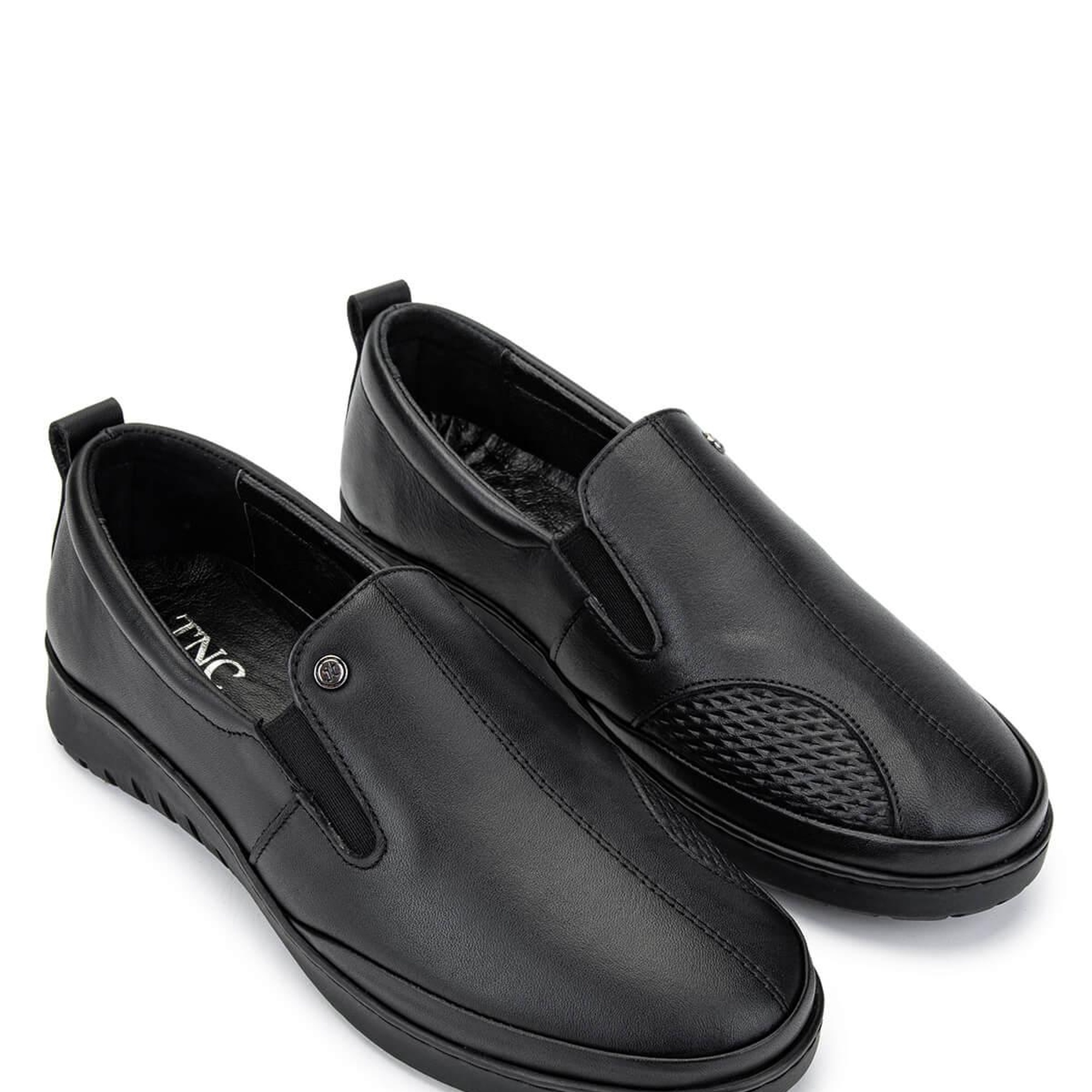 Tamer Tanca Kadın Hakiki Deri Siyah Deri Casual Ayakkabı