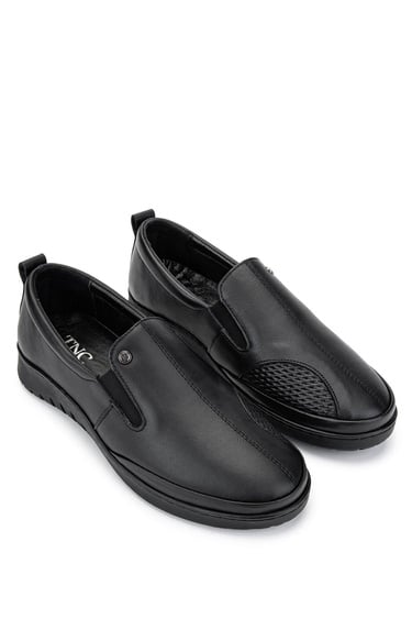  Tamer Tanca Kadın Hakiki Deri Siyah Deri Casual Ayakkabı