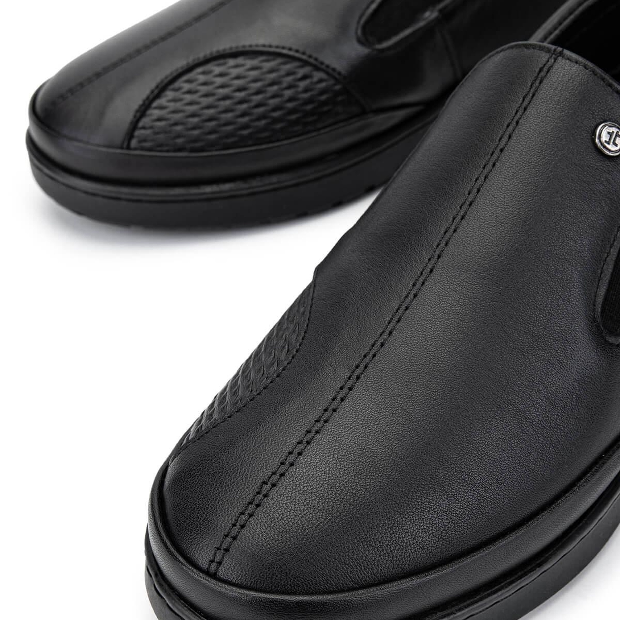 Tamer Tanca Kadın Hakiki Deri Siyah Deri Casual Ayakkabı