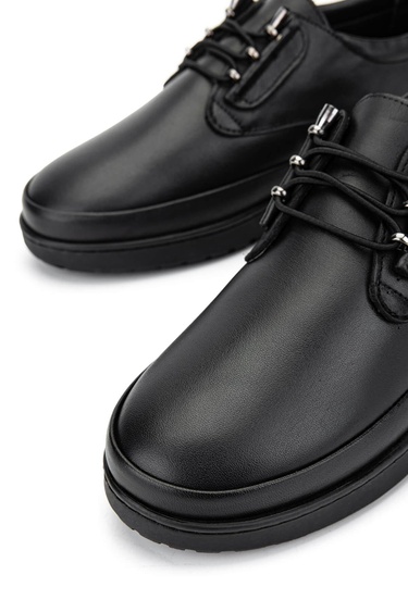  Tamer Tanca Kadın Hakiki Deri Siyah Deri Casual Ayakkabı