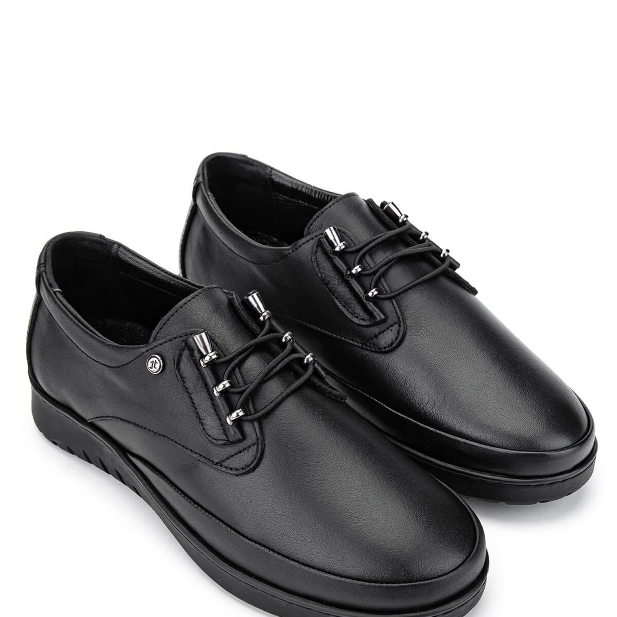 Tamer Tanca Kadın Hakiki Deri Siyah Deri Casual Ayakkabı