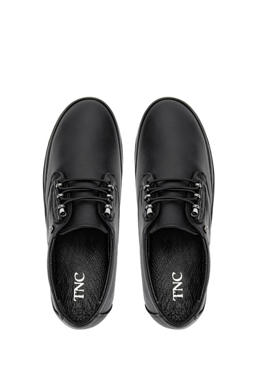  Tamer Tanca Kadın Hakiki Deri Siyah Deri Casual Ayakkabı