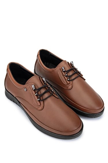  Tamer Tanca Kadın Hakiki Deri Taba Deri Casual Ayakkabı