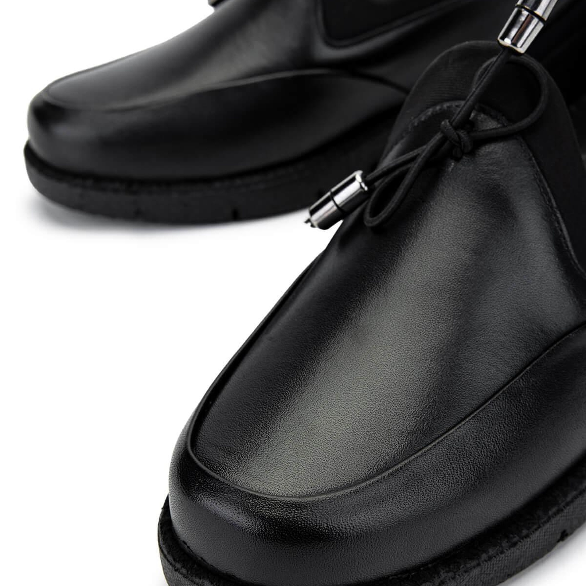 Tamer Tanca Kadın Hakiki Deri Siyah Deri Casual Ayakkabı