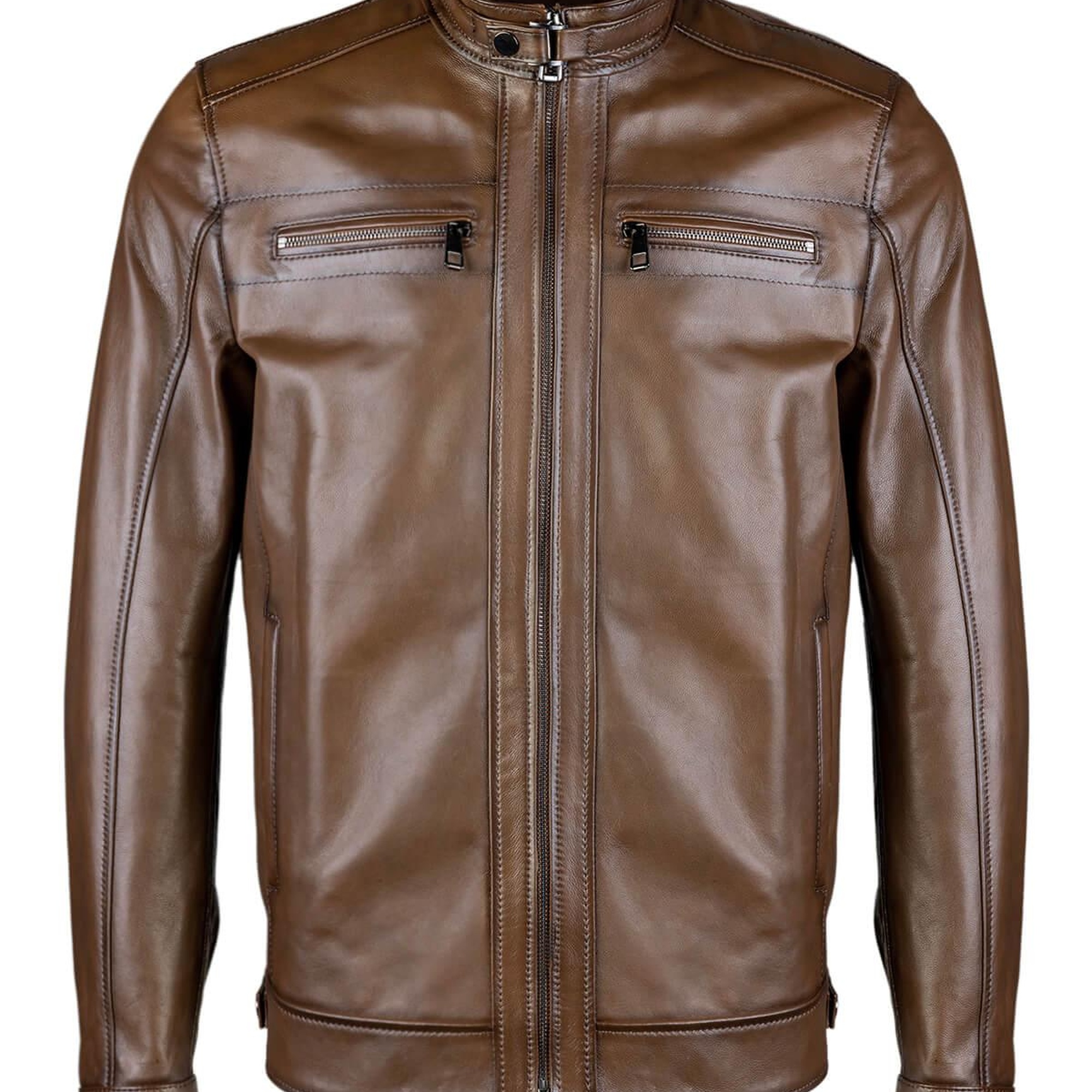 Tamer Tanca Erkek Hakiki Deri Antik Deri Mont