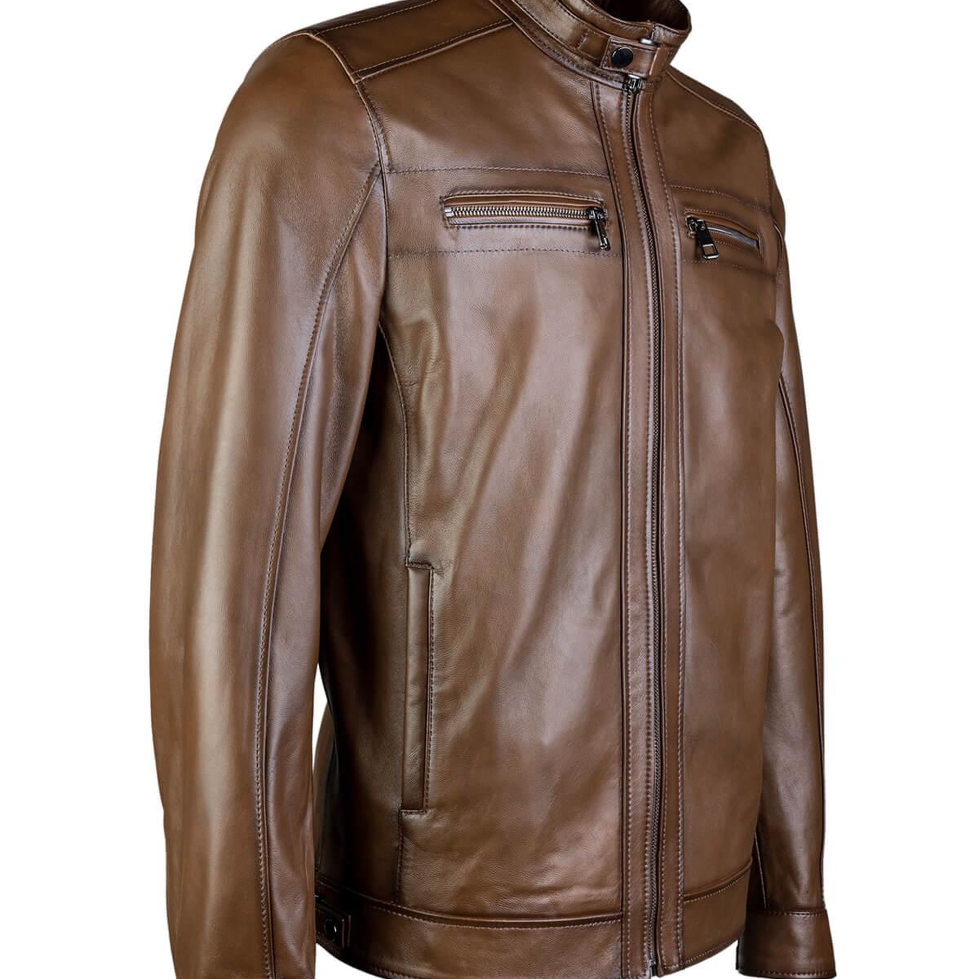 Tamer Tanca Erkek Hakiki Deri Antik Deri Mont