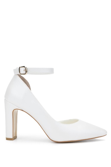  Tamer Tanca Kadın Vegan Beyaz Sedef Topuklu & Stiletto Ayakkabı