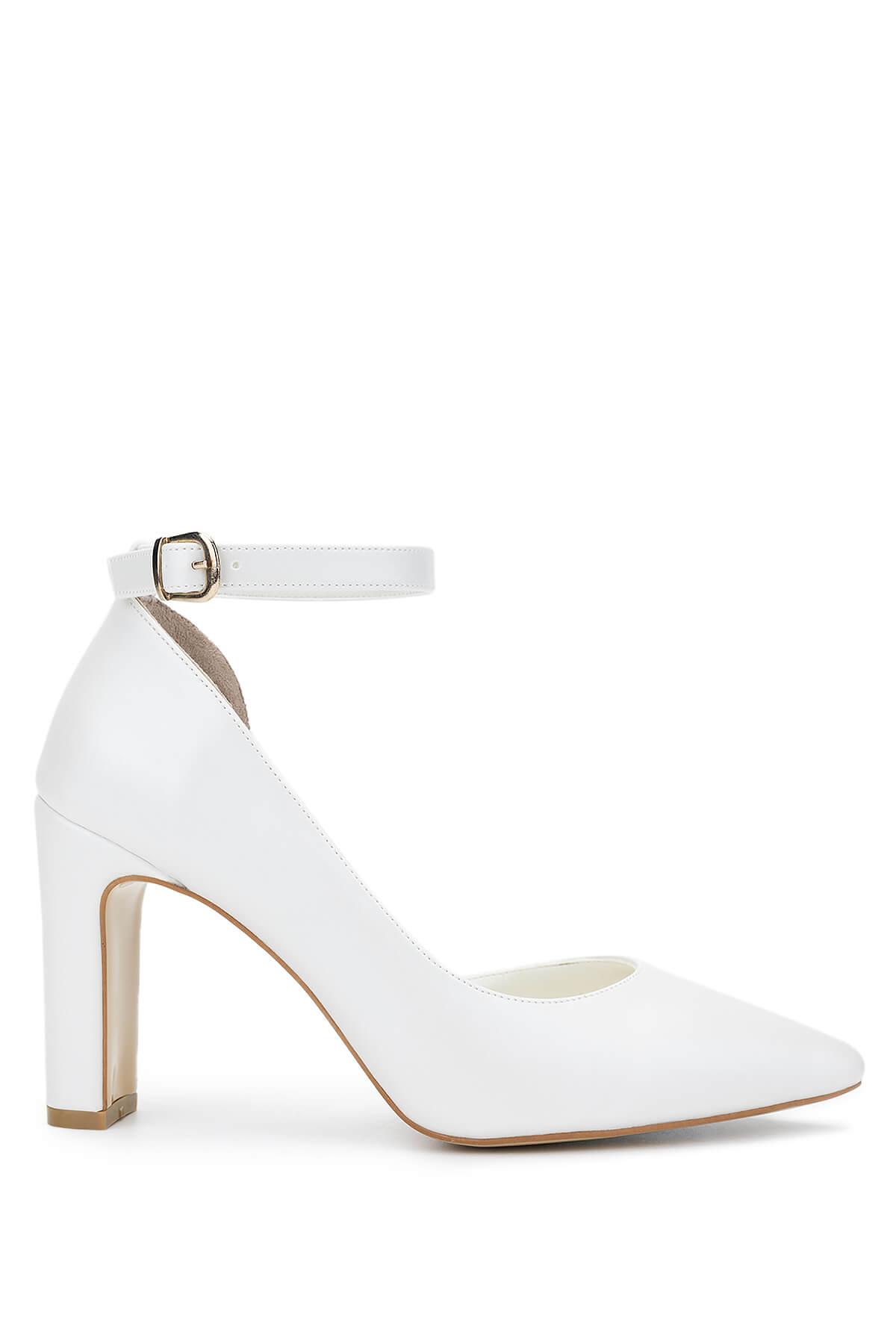  Tamer Tanca Kadın Vegan Beyaz Sedef Topuklu & Stiletto Ayakkabı