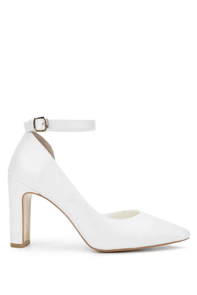  Tamer Tanca Kadın Vegan Beyaz Sedef Topuklu & Stiletto Ayakkabı