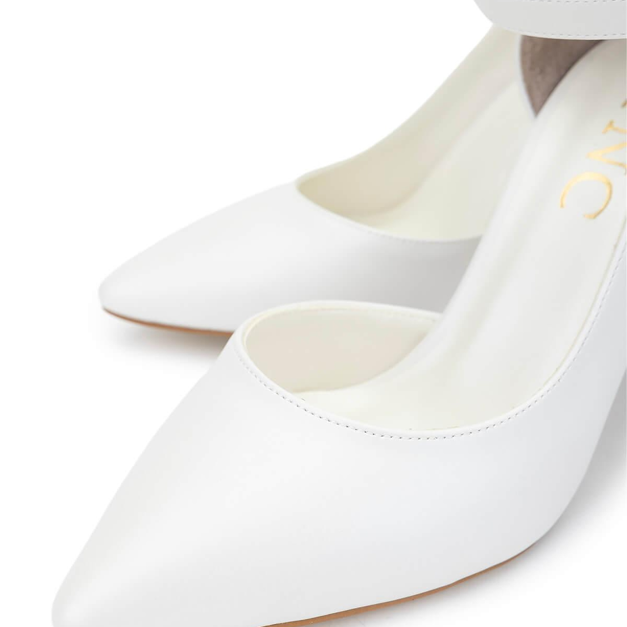 Tamer Tanca Kadın Vegan Beyaz Sedef Topuklu & Stiletto Ayakkabı