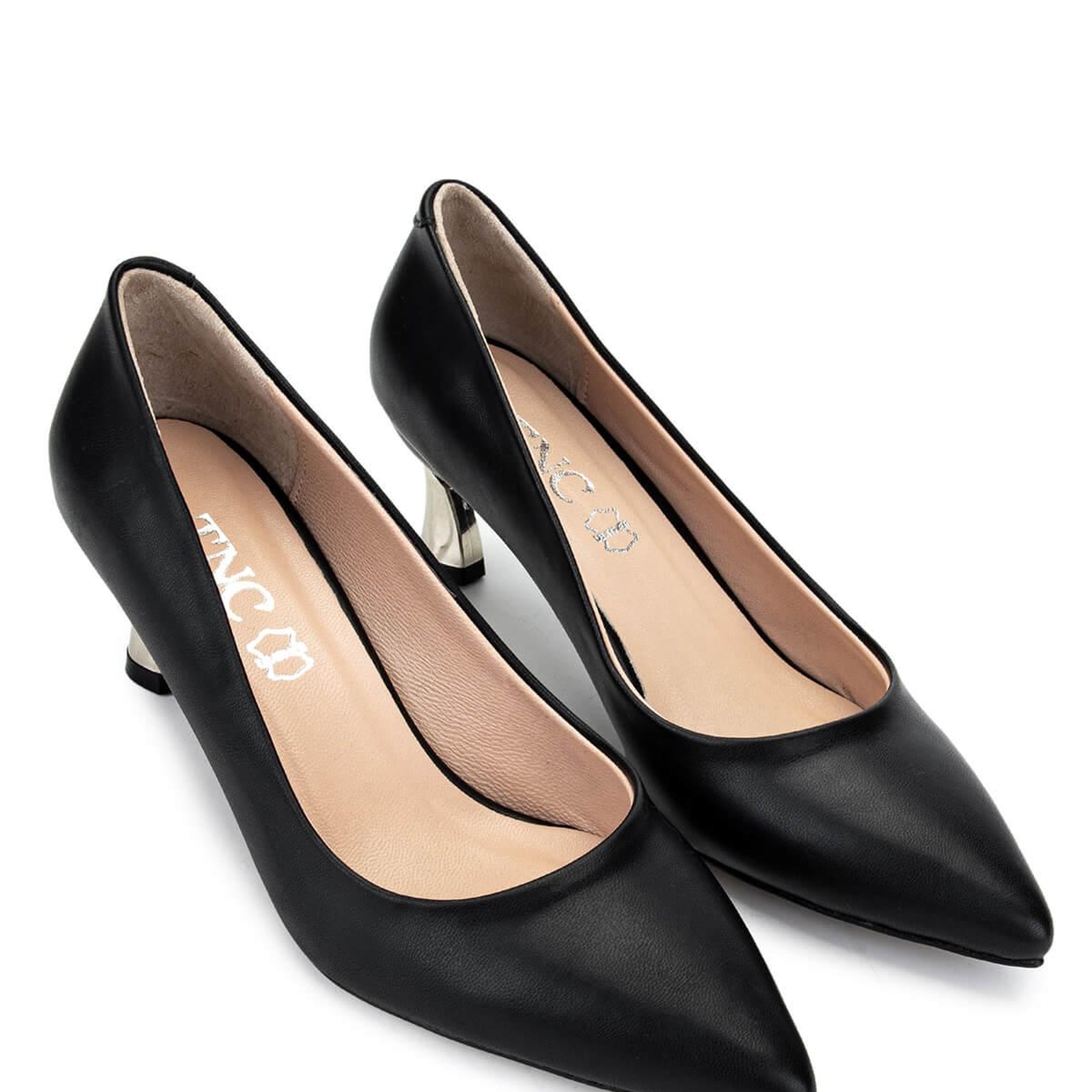 Tamer Tanca Kadın Vegan Siyah Topuklu Ayakkabı