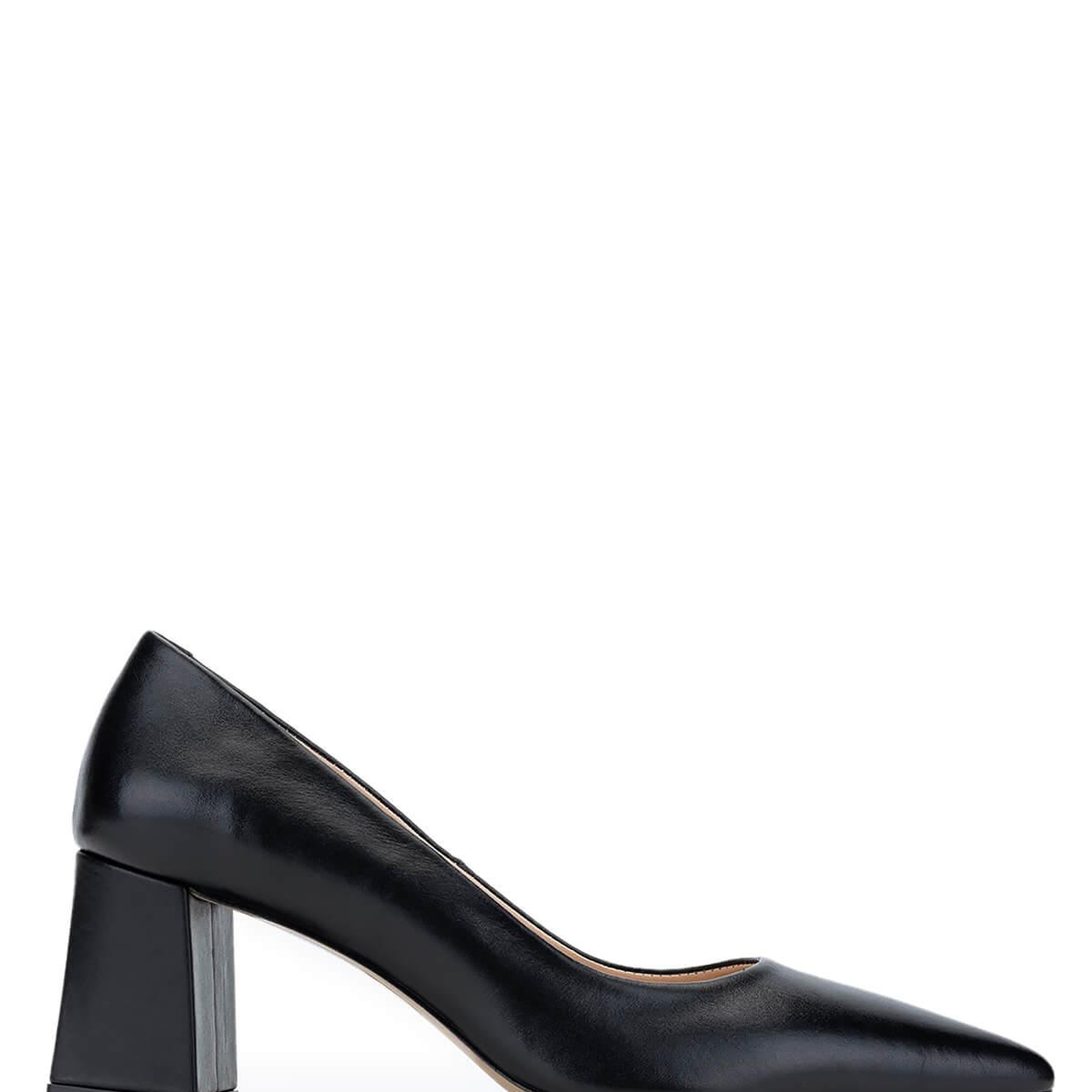 Tamer Tanca Kadın Hakiki Deri Siyah Deri Topuklu Ayakkabı