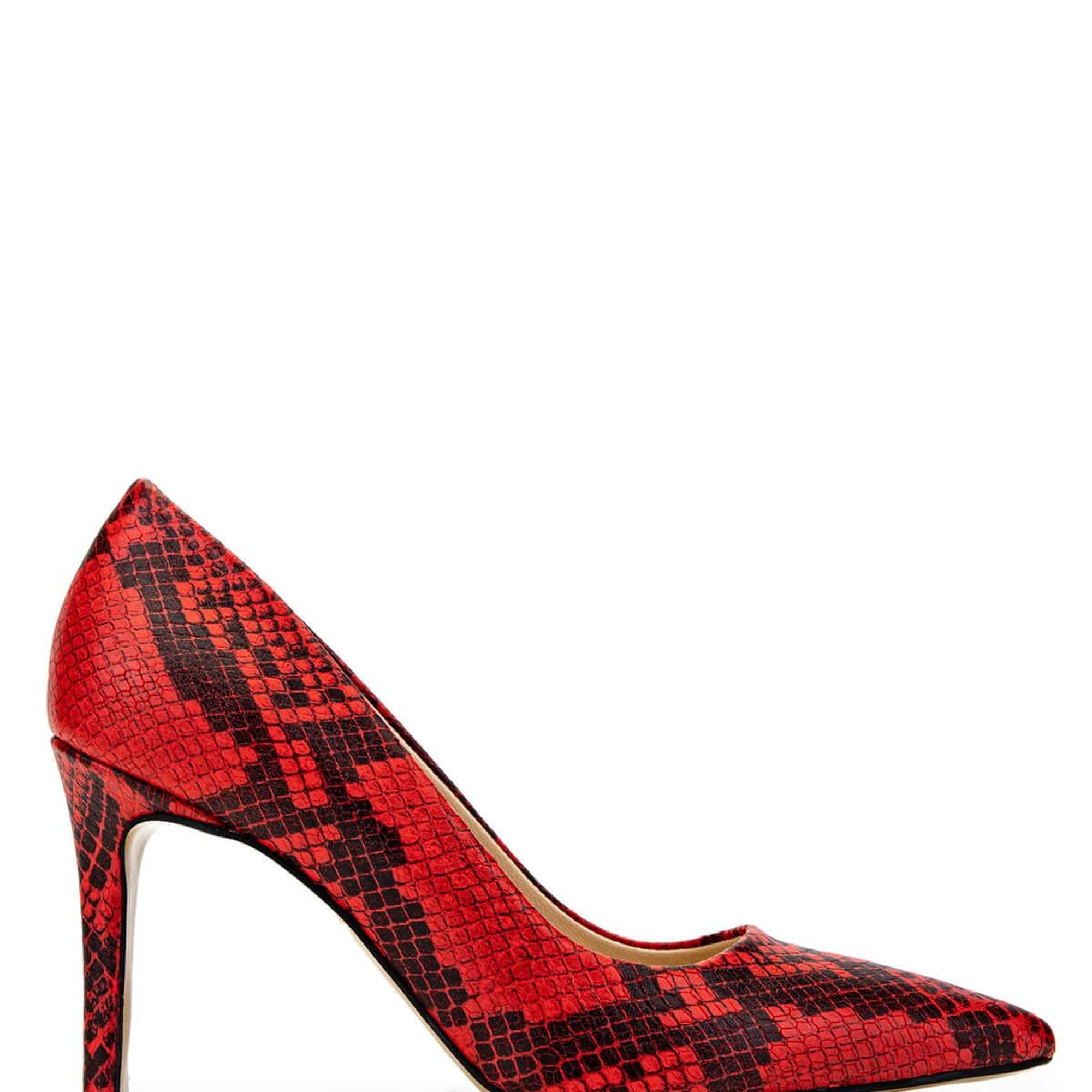 Tamer Tanca Kadın Hakiki Deri Kırmızı Topuklu Ayakkabı