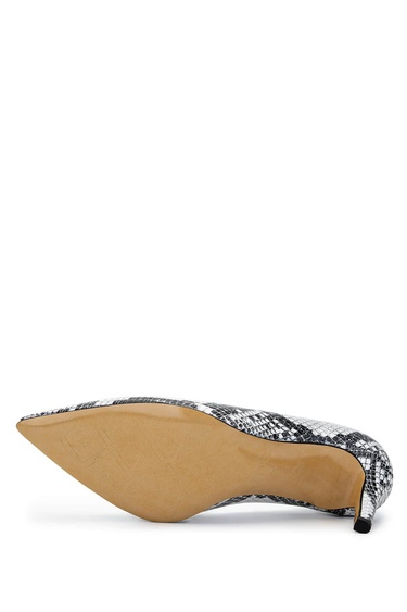  Tamer Tanca Kadın Hakiki Deri Naturel Topuklu Ayakkabı