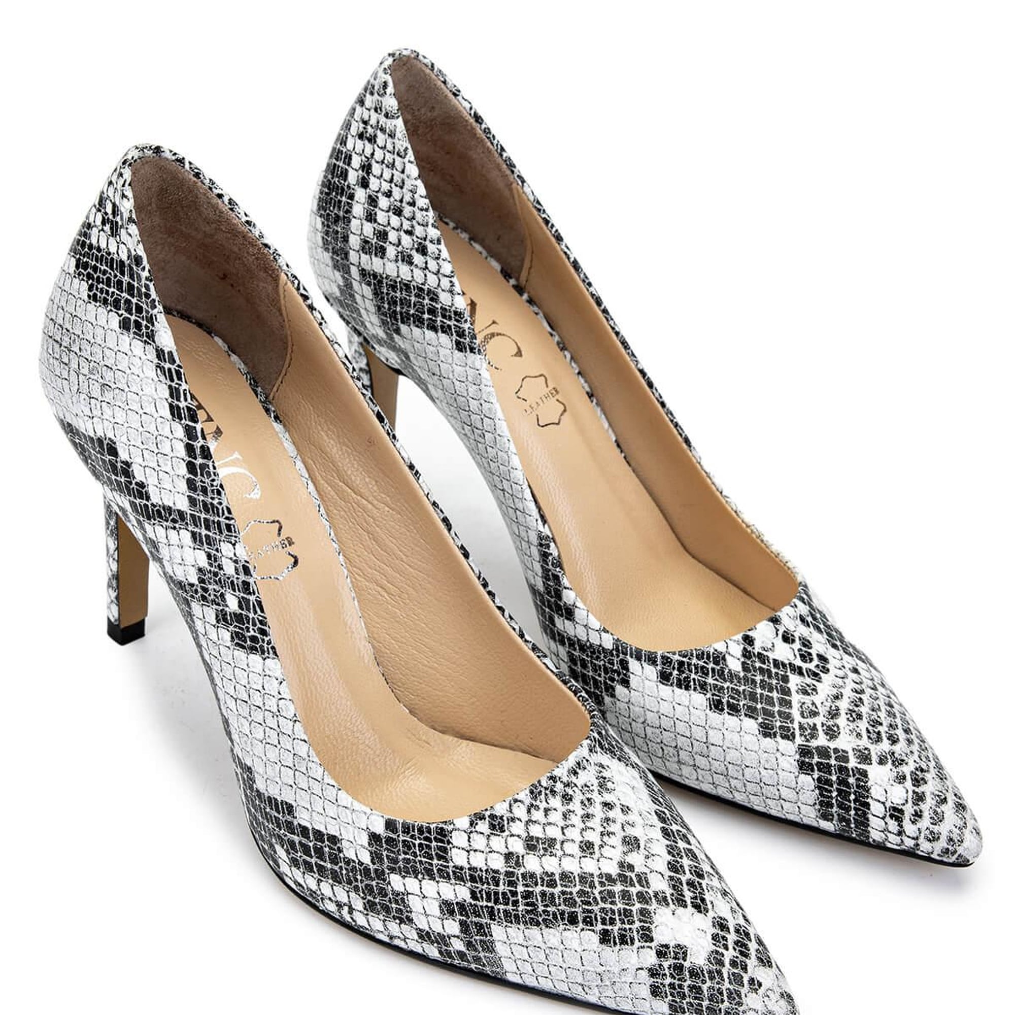 Tamer Tanca Kadın Hakiki Deri Naturel Topuklu Ayakkabı