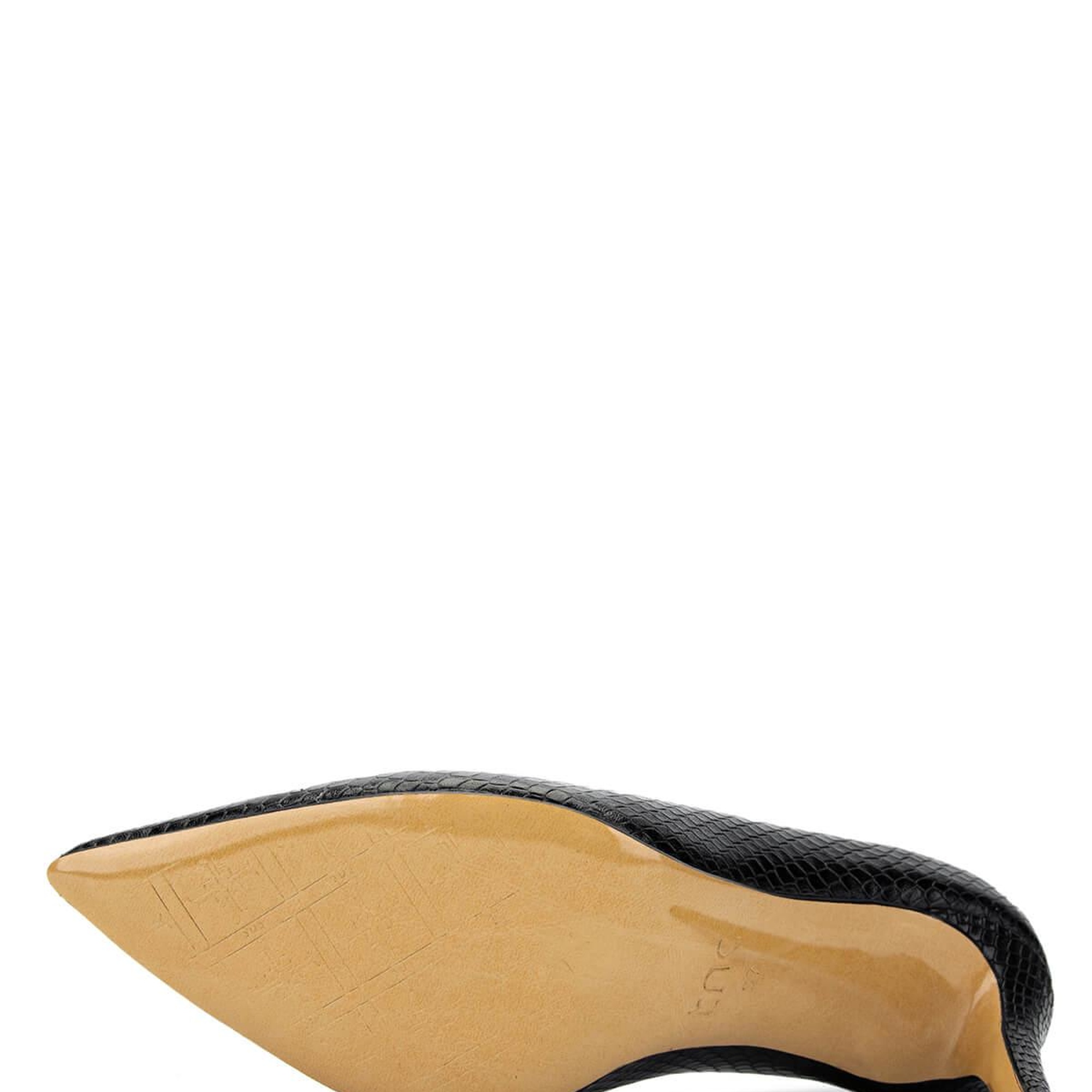 Tamer Tanca Kadın Hakiki Deri Siyah Topuklu Ayakkabı