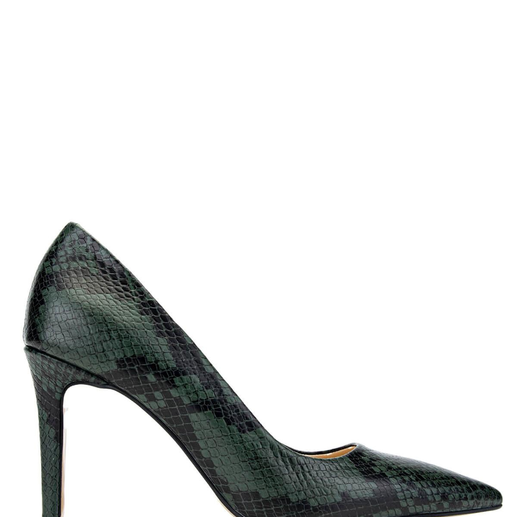 Tamer Tanca Kadın Hakiki Deri Yeşil Topuklu Ayakkabı