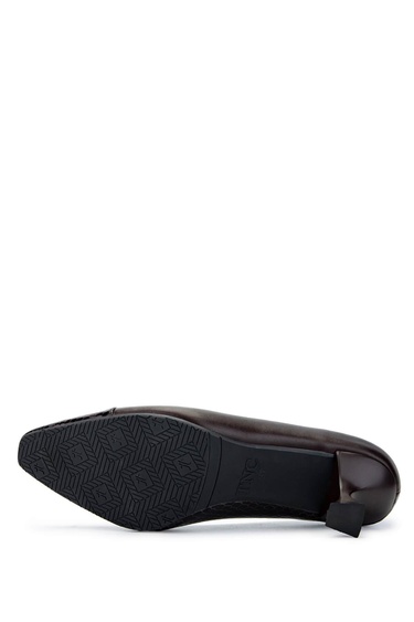  Tamer Tanca Kadın Hakiki Deri Kahverengi Topuklu Ayakkabı