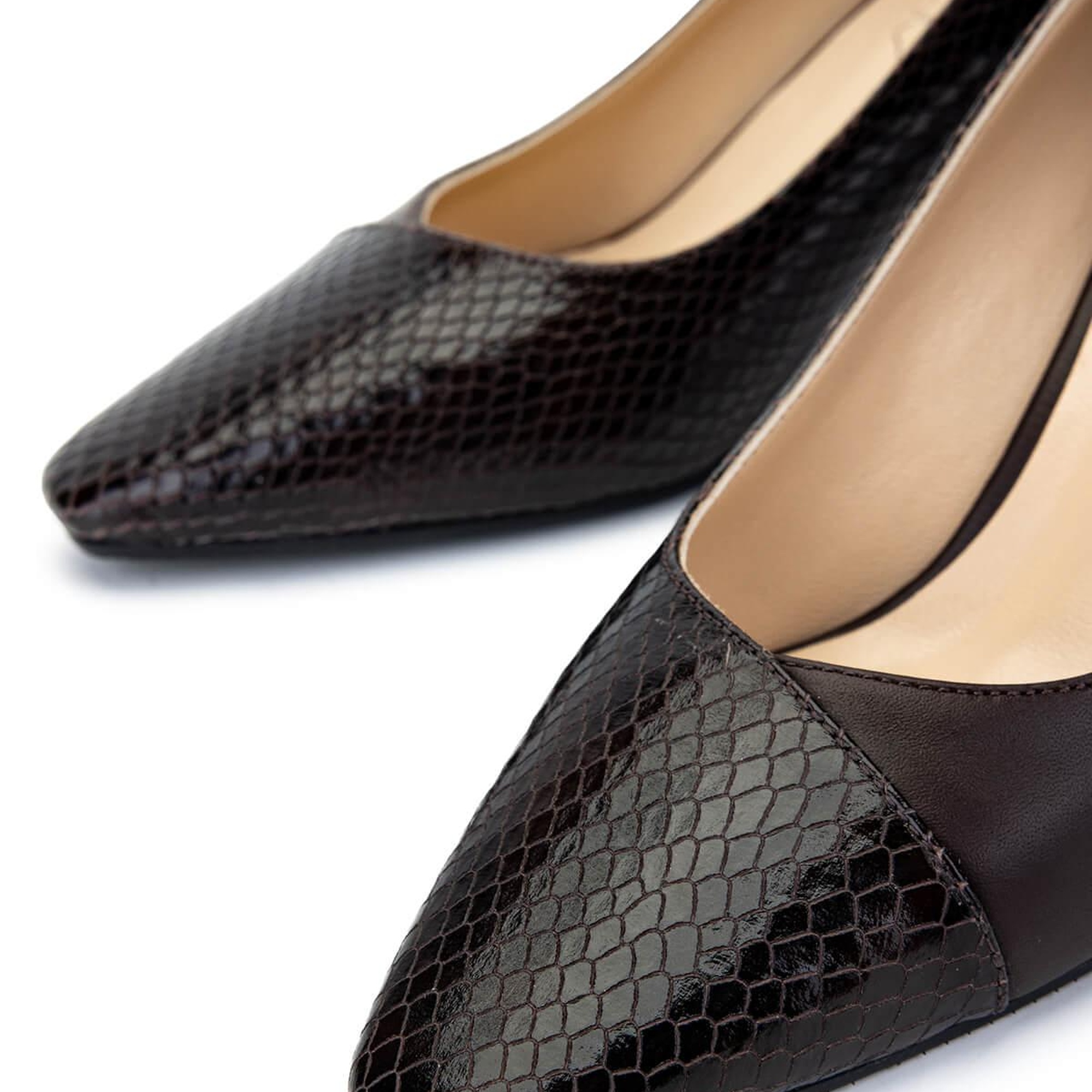 Tamer Tanca Kadın Hakiki Deri Kahverengi Topuklu Ayakkabı