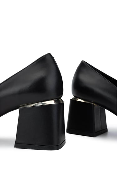  Tamer Tanca Kadın Hakiki Deri Siyah Topuklu Ayakkabı