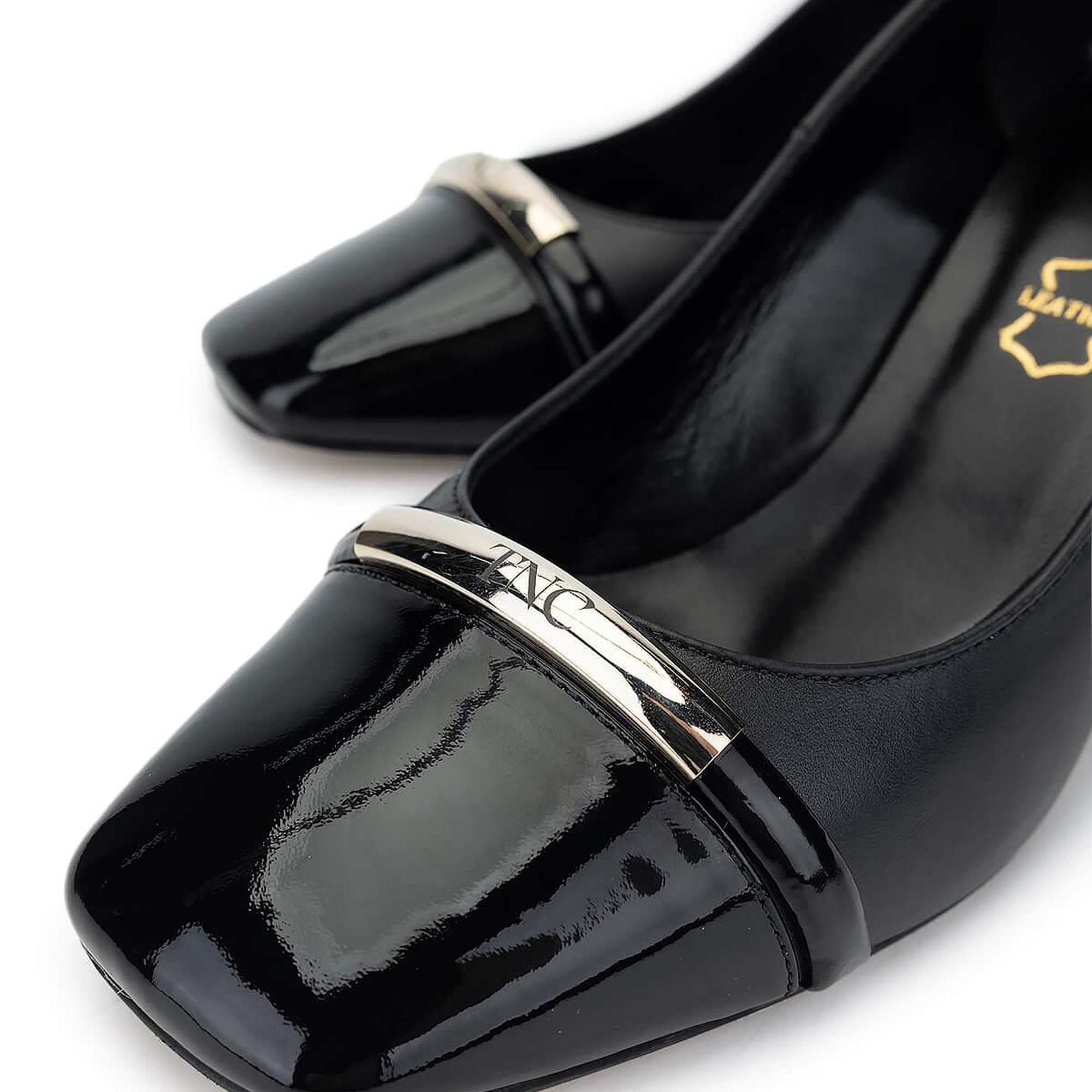 Tamer Tanca Kadın Hakiki Deri Siyah Topuklu Ayakkabı