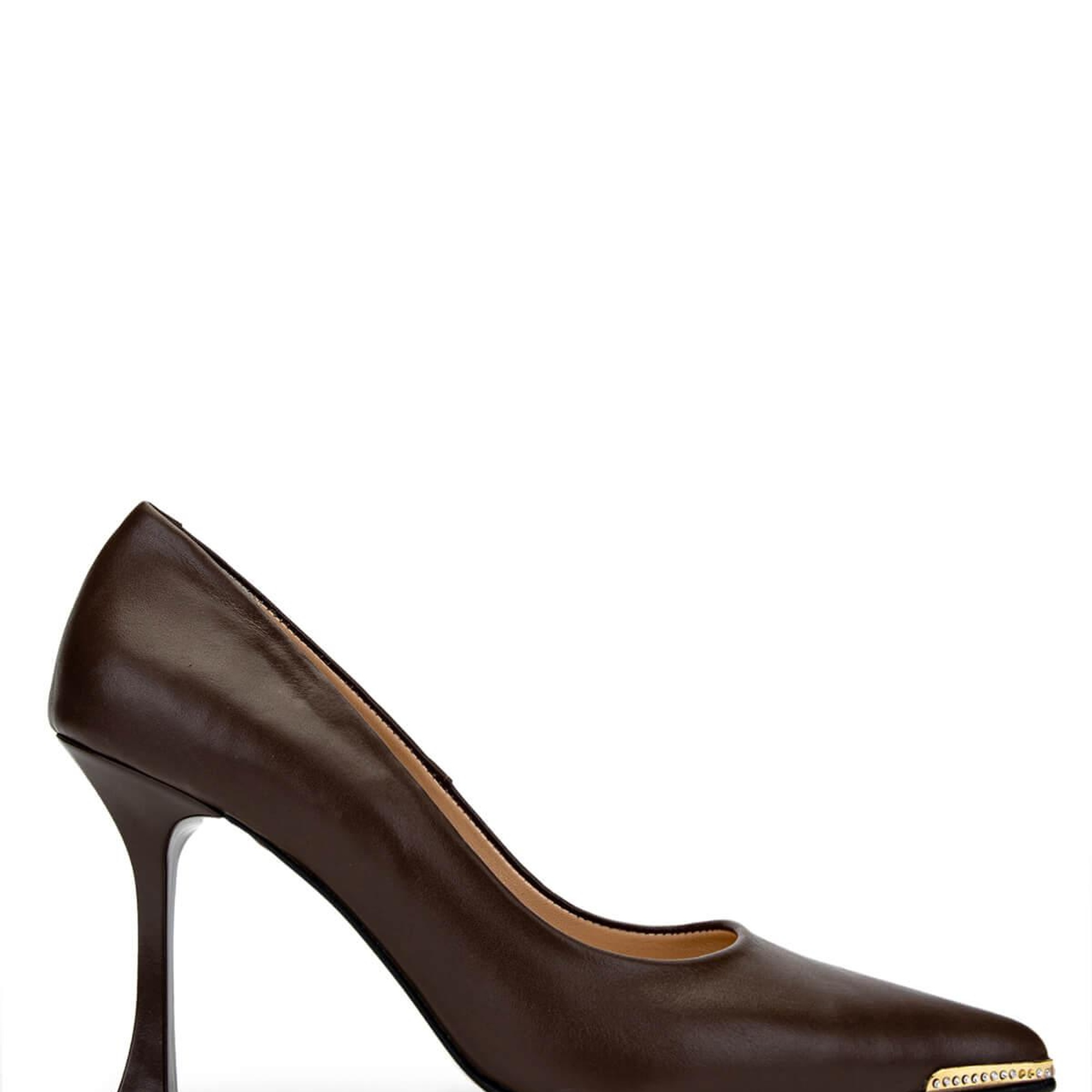 Tamer Tanca Kadın Hakiki Deri Kahverengi Topuklu Ayakkabı