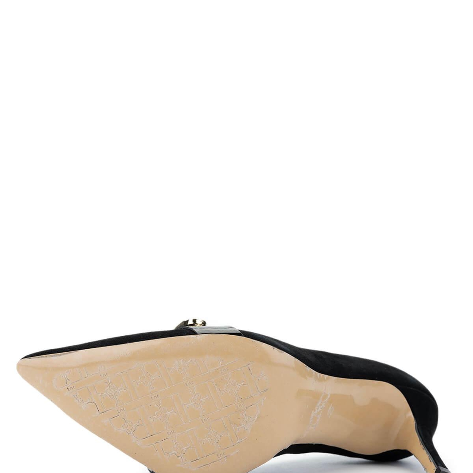 Tamer Tanca Kadın Hakiki Deri Siyah Süet Topuklu Ayakkabı