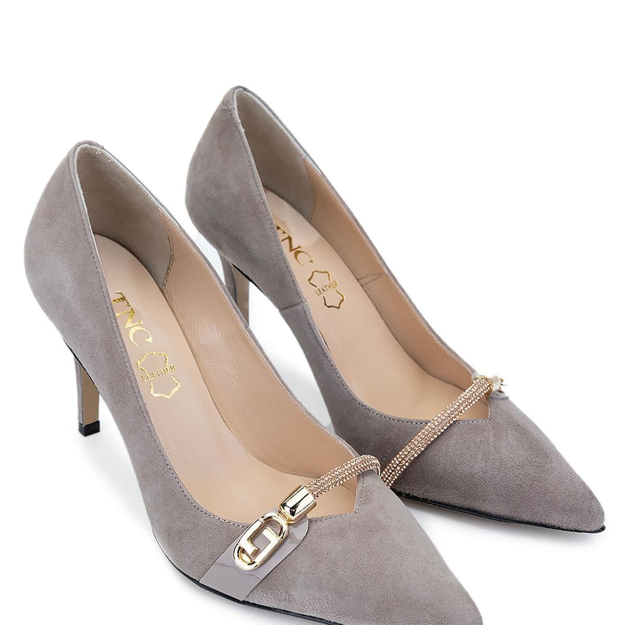 Tamer Tanca Kadın Hakiki Deri Vizon Süet Topuklu Ayakkabı