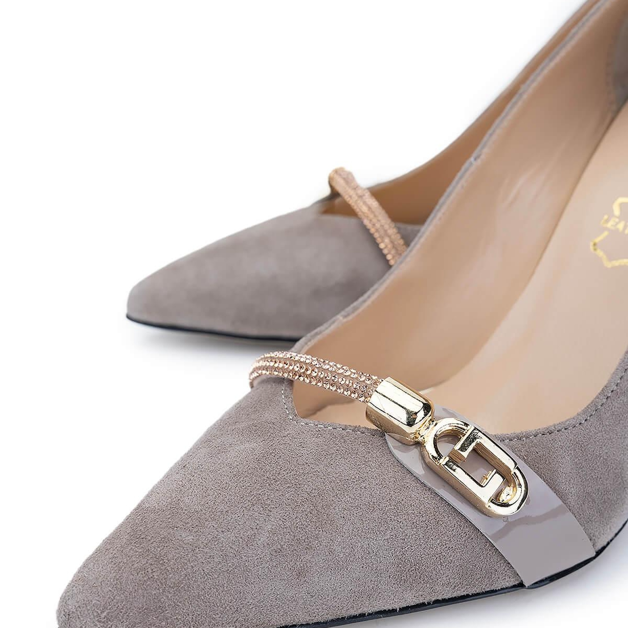 Tamer Tanca Kadın Hakiki Deri Vizon Süet Topuklu Ayakkabı