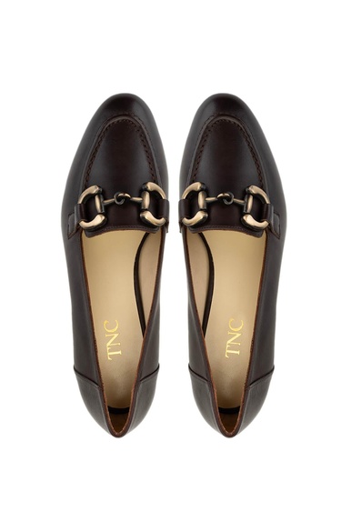  Tamer Tanca Kadın Hakiki Deri Kahverengi Topuklu Ayakkabı