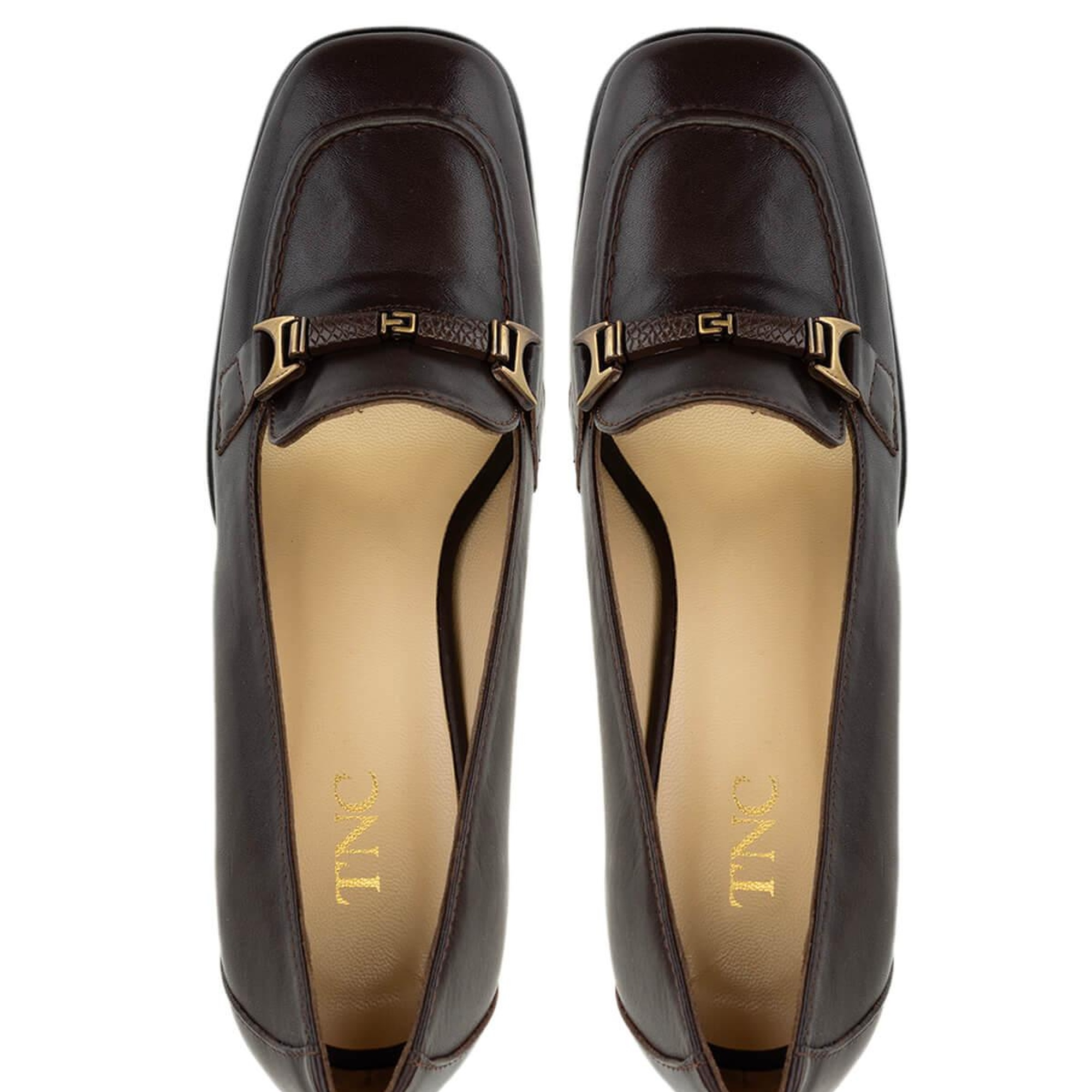 Tamer Tanca Kadın Hakiki Deri Kahverengi Topuklu Ayakkabı