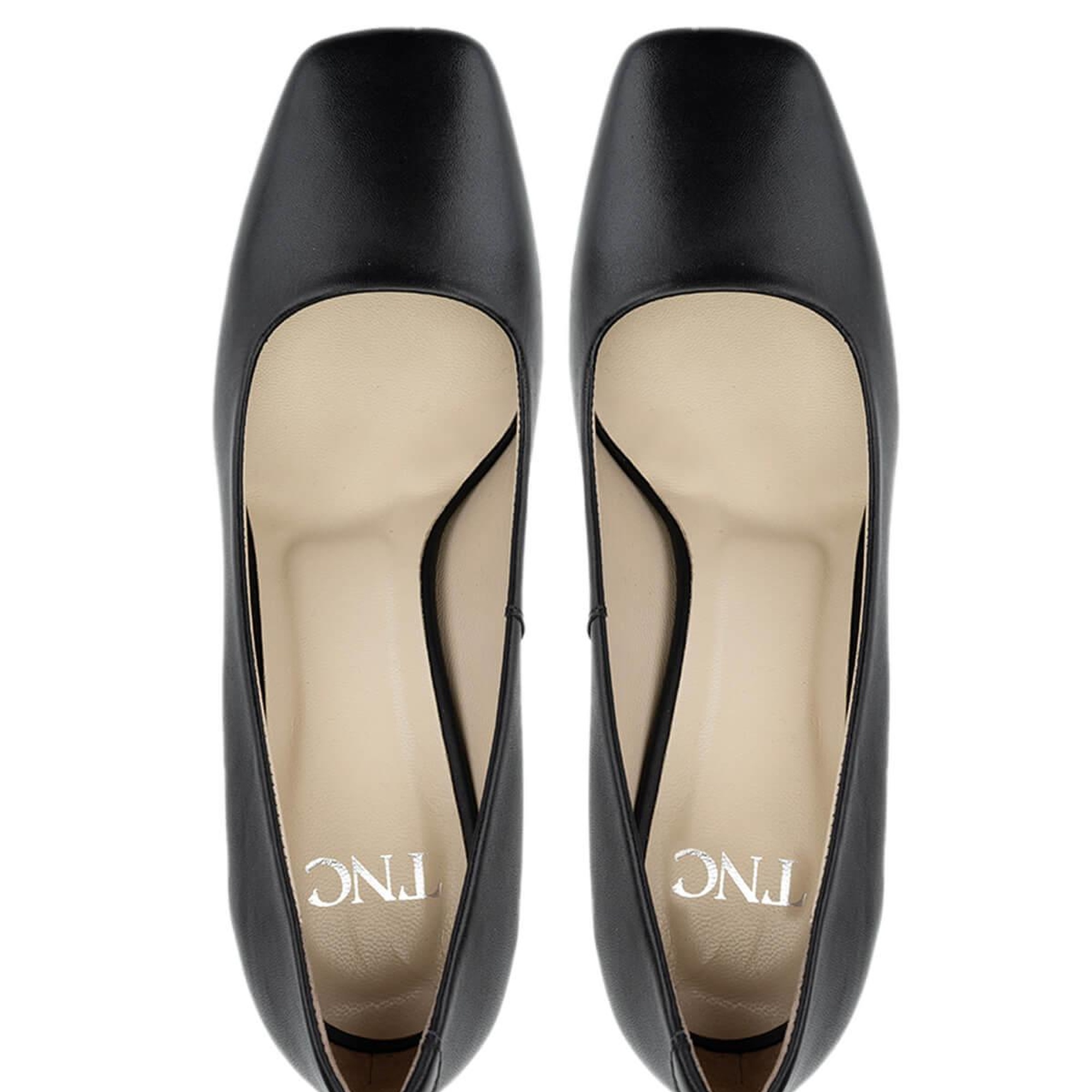 Tamer Tanca Kadın Hakiki Deri Siyah Deri Topuklu Ayakkabı