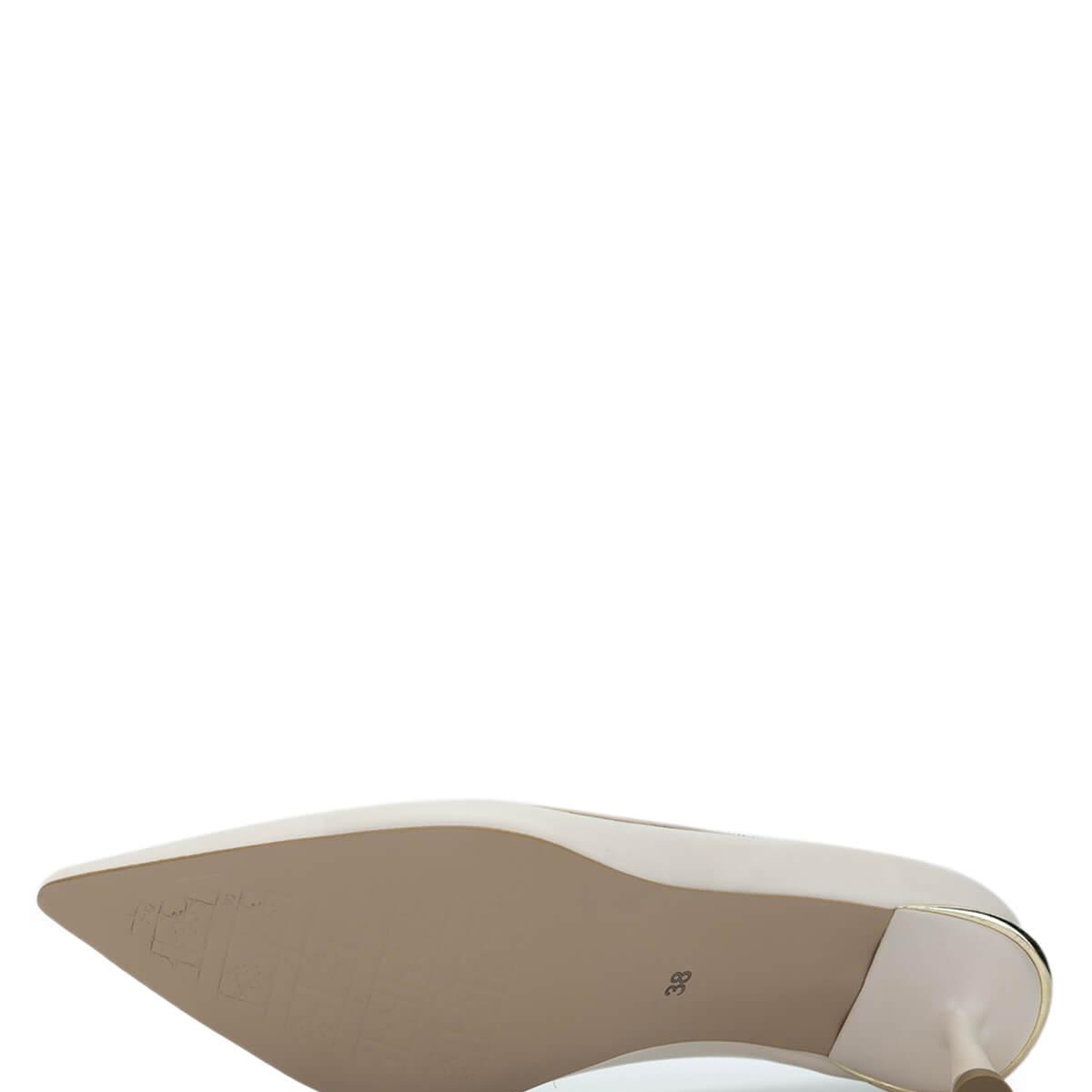 Tamer Tanca Kadın Vegan Bej Topuklu Ayakkabı