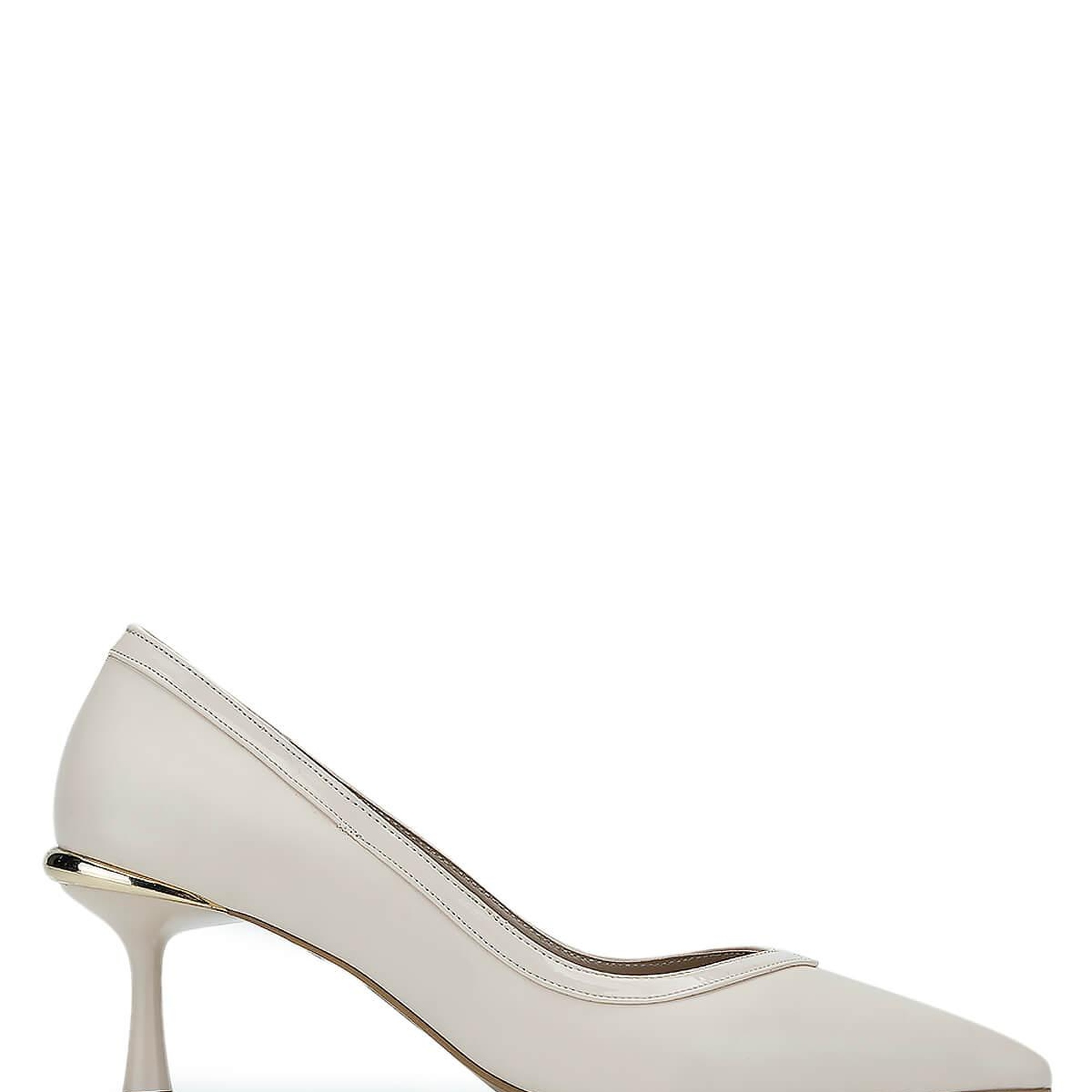 Tamer Tanca Kadın Vegan Bej Topuklu Ayakkabı