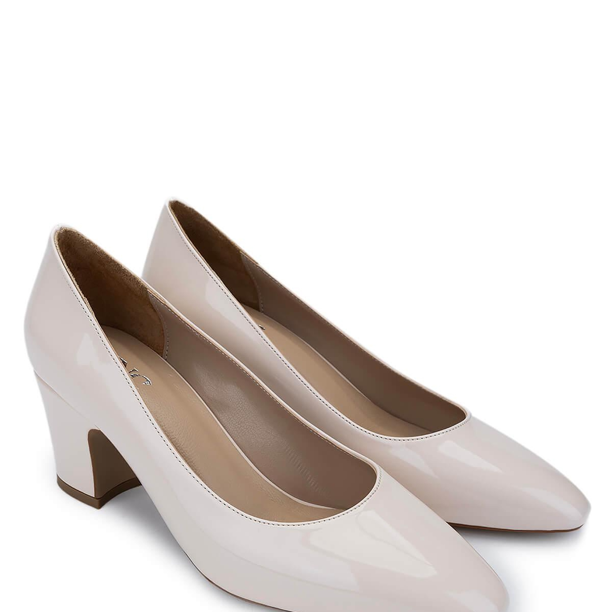 Tamer Tanca Kadın Vegan Bej Rugan Topuklu Ayakkabı