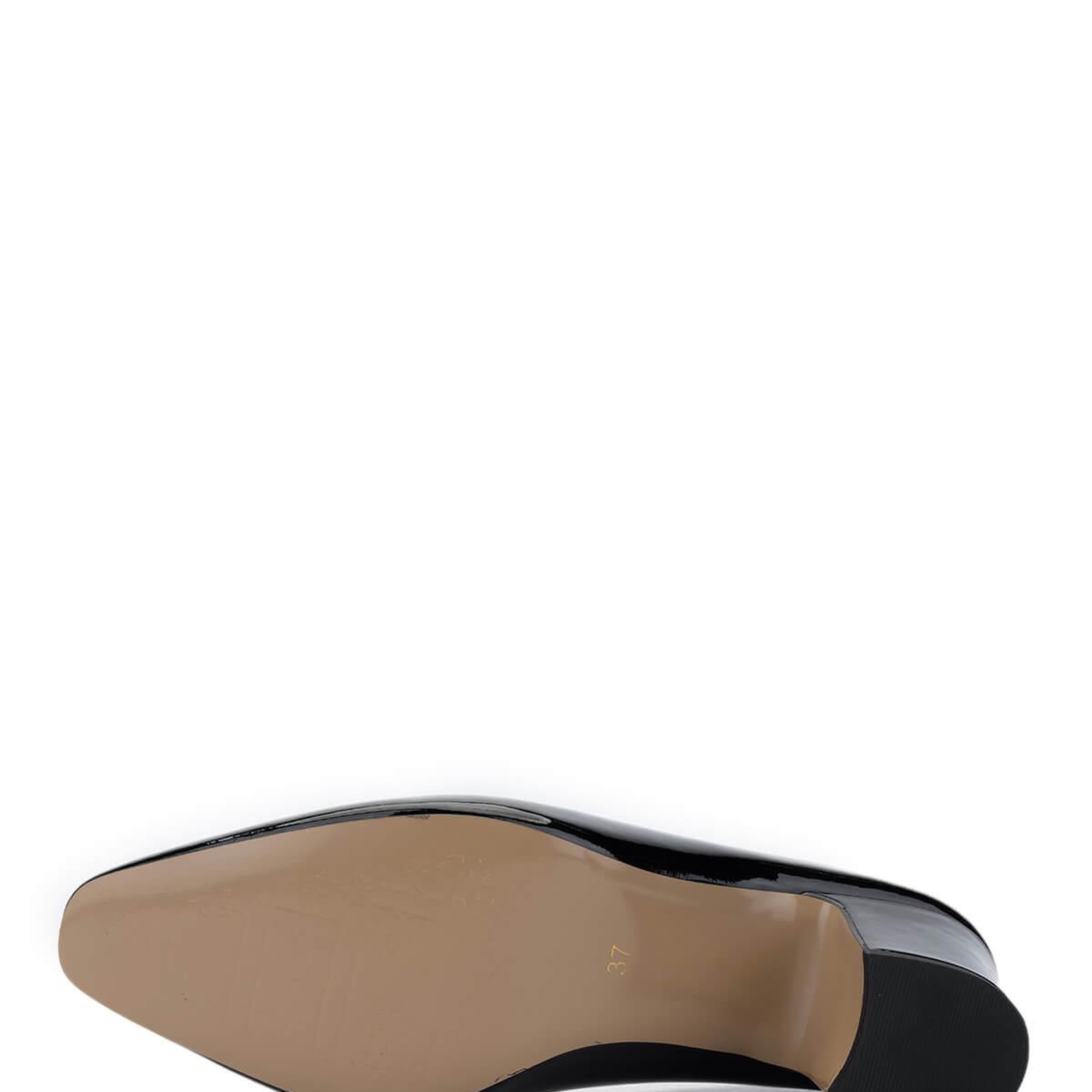 Tamer Tanca Kadın Vegan Siyah Rugan Topuklu Ayakkabı