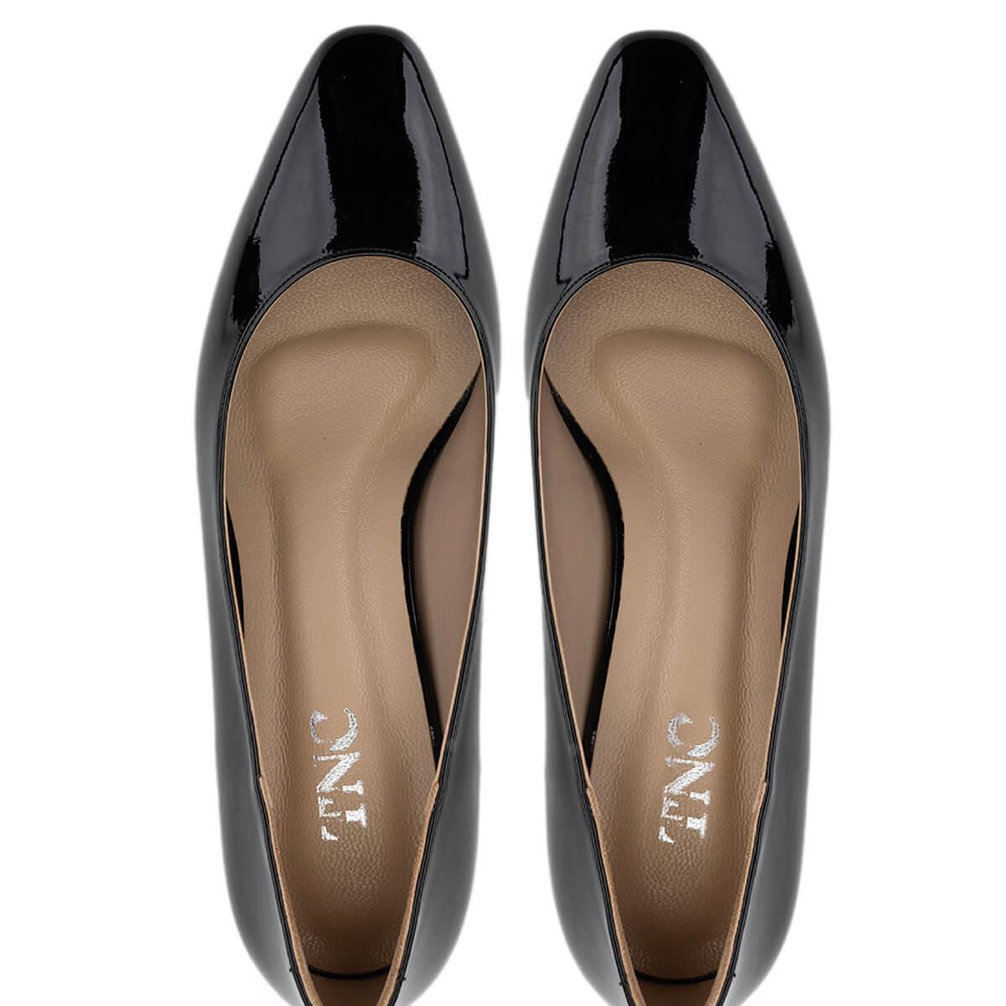 Tamer Tanca Kadın Vegan Siyah Rugan Topuklu Ayakkabı